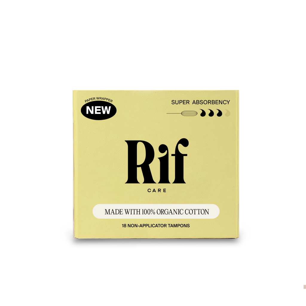 Organic Cotton Non-Applicator Tampons - Super Absorbency- Non Shed-